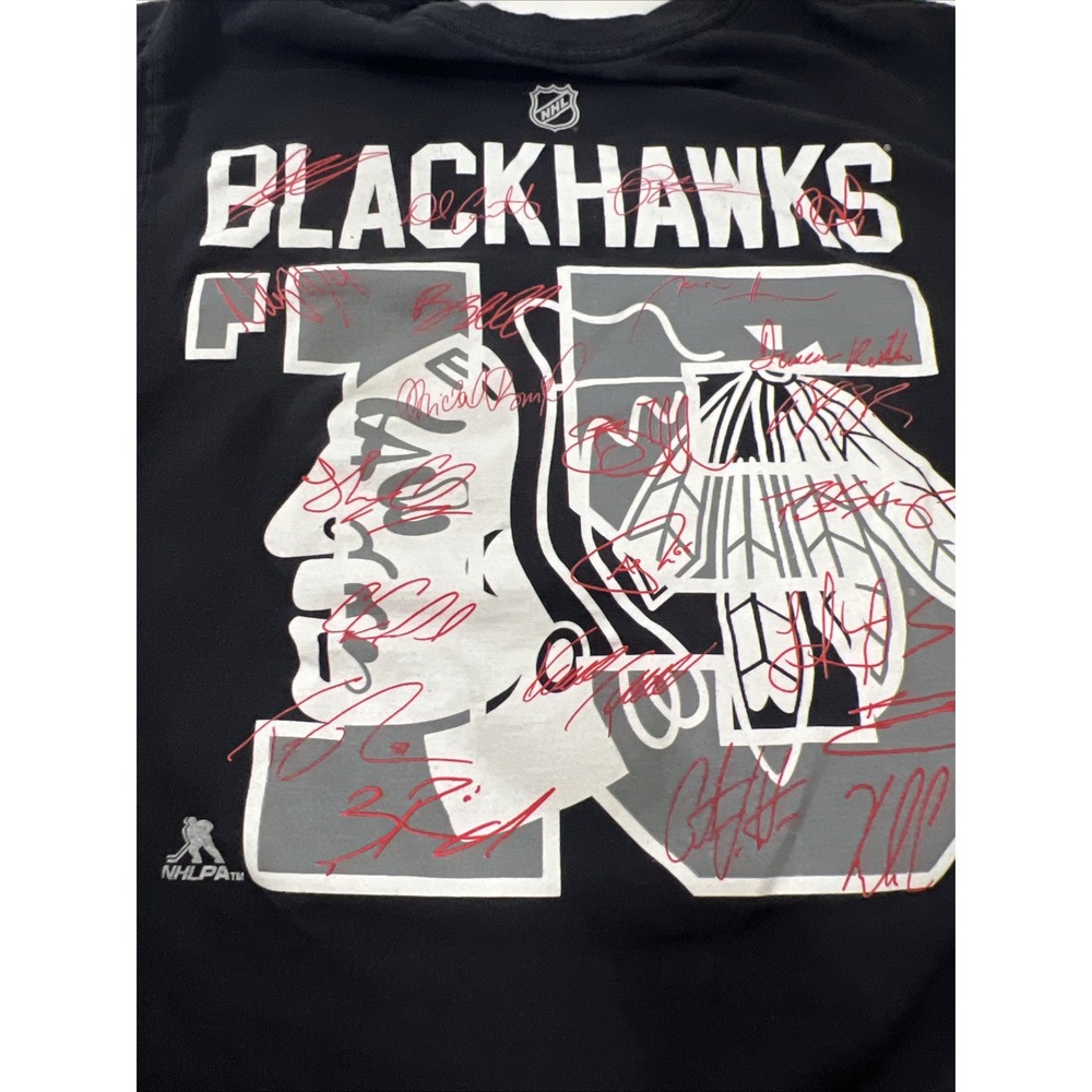 Reebok‎ NHL Chicago Blackhawks Stanley Cup Champions 2015 T Shirt Size M